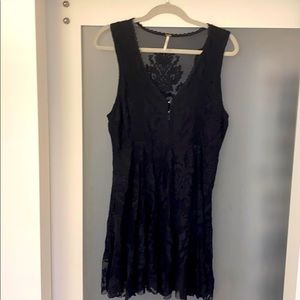 Black Lace Free People Dress